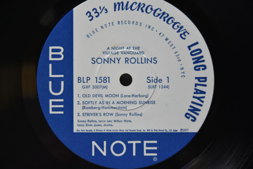 Sonny Rollins [소니 롤린스] ‎- A Night At The &quot;Village Vanguard&quot; (KING) - 중고 수입 오리지널 아날로그 LP