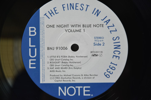 Various ‎- One Night With Blue Note Vol-ume 1 - 중고 수입 오리지널 아날로그 LP