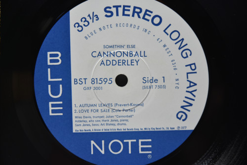 Cannonball Adderley [캐논볼 애덜리] ‎- Somethin&#039; Else (KING) - 중고 수입 오리지널 아날로그 LP