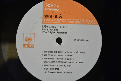 Billie Holiday [빌리 홀리데이] ‎- Lady Sings The Blues - 중고 수입 오리지널 아날로그 LP