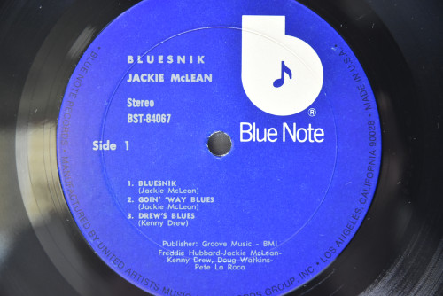 Jackie McLean [재키 맥린]‎ - Bluesnik (UA) - 중고 수입 오리지널 아날로그 LP