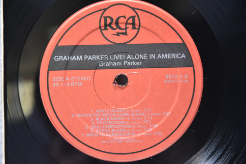 Graham Parker [그레이엄 파커] - Live! Alone In America ㅡ 중고 수입 오리지널 아날로그 LP