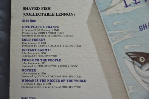 Lennon / Plastic Ono Band [존 레논, 플라스틱 오노 밴드] - Shaved Fish ㅡ 중고 수입 오리지널 아날로그 LP