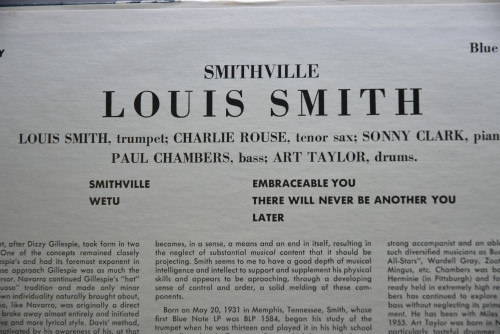 Louis Smith [루이 스미스]‎ - Smithville (UA) - 중고 수입 오리지널 아날로그 LP