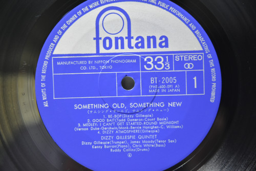 Dizzy Gillespie [디지 길레스피] ‎- Something Old, Something New - 중고 수입 오리지널 아날로그 LP