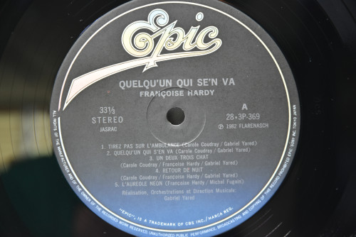 Francoise Hardy [프랑스와즈 아르디] - Quelqu&#039;un Qui S&#039;en Va ㅡ 중고 수입 오리지널 아날로그 LP