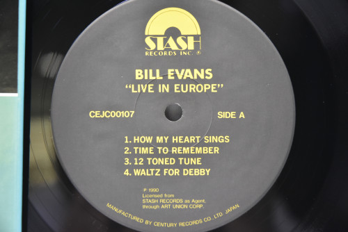 Bill Evans [빌 에반스]‎ - Live In Europe - 중고 수입 오리지널 아날로그 LP