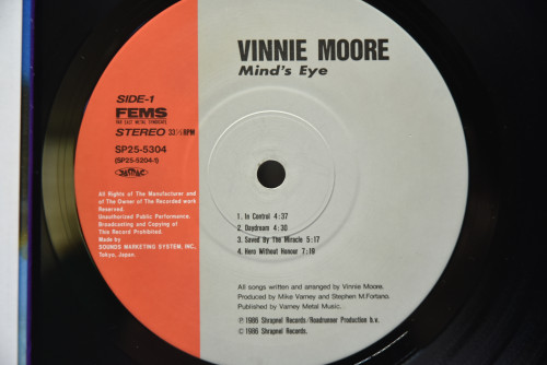 Vinnie Moore [비니 무어] - Mind&#039;s Eye ㅡ 중고 수입 오리지널 아날로그 LP