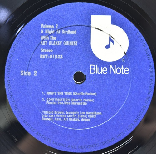 Art Blakey Quintet [아트 블레이키] ‎- A Night At Birdland Volume 2 - 중고 수입 오리지널 아날로그 LP