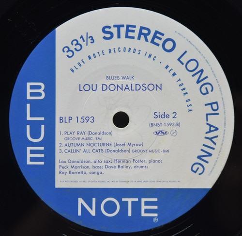 Lou Donaldson [루 도날드슨] – Blues Walk - 중고 수입 오리지널 아날로그 LP