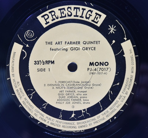 Art Farmer Quartet Featuring Gigi Gryce [아트 파머, 지지 그라이스] - Art Farmer Quartet Featuring Gigi Gryce - 중고 수입 오리지널 아날로그 LP
