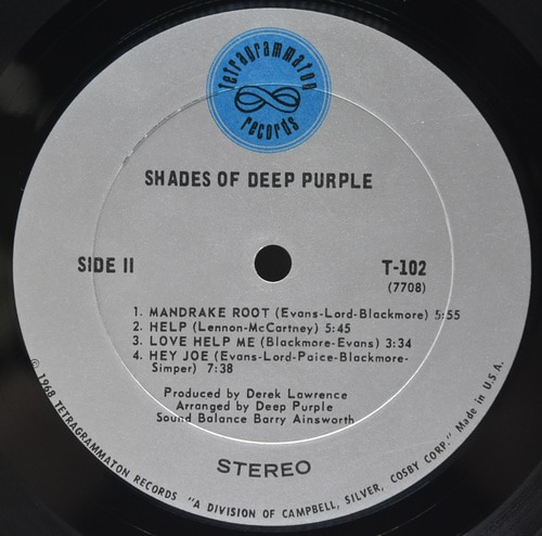 Deep Purple [딥 퍼플] - Shades of Deep Purple ㅡ 중고 수입 오리지널 아날로그 LP