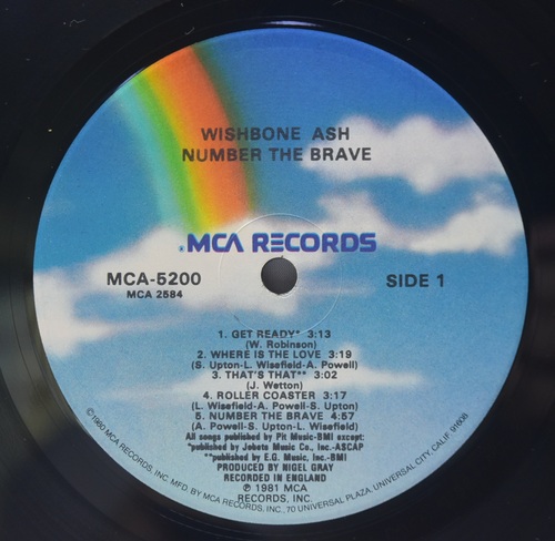 Wishbone Ash [위시본 애쉬] - Number The Brave ㅡ 중고 수입 오리지널 아날로그 LP