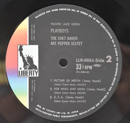 Chet Baker &amp; Art Pepper [쳇 베이커, 아트 페퍼] ‎- Playboys - 중고 수입 오리지널 아날로그 LP