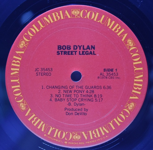 Bob Dylan [밥 딜런] - Street Legal ㅡ 중고 수입 오리지널 아날로그 LP