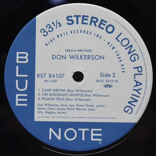 Don Wilkerson [돈 윌커슨] - Preach Brother! - 중고 수입 오리지널 아날로그 LP