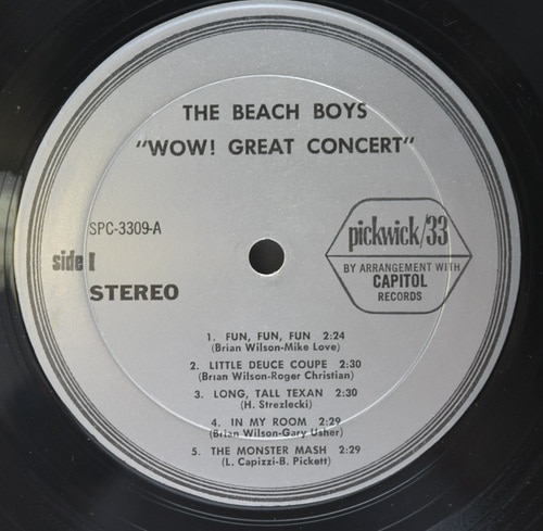 The Beach Boys [비치 보이스] - Wow! Great Concert ㅡ 중고 수입 오리지널 아날로그 LP