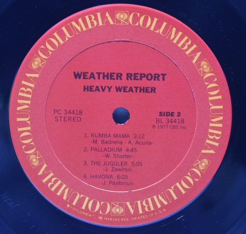 Weather Report [웨더 리포트]‎ - Heavy Weather - 중고 수입 오리지널 아날로그 LP