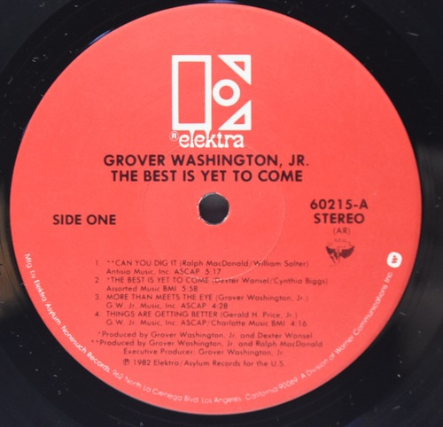 Grover Washington Jr. [그로버 워싱턴 주니어] - The Best is yet to Come - 중고 수입 오리지널 아날로그 LP