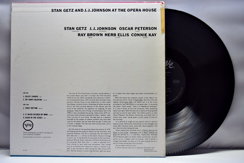 Stan Getz And J.J Johnson [스탄 게츠 &amp; J.J 존슨] - At The Opera House - 중고 수입 오리지널 아날로그 LP
