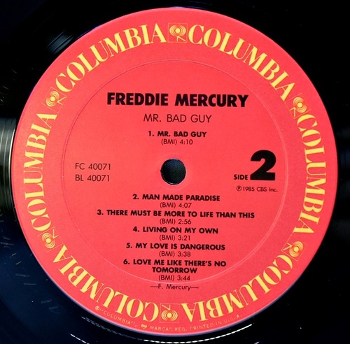Freddie Mercury [프레디 머큐리] - Mr. Bad Guy - 중고 수입 오리지널 아날로그 LP