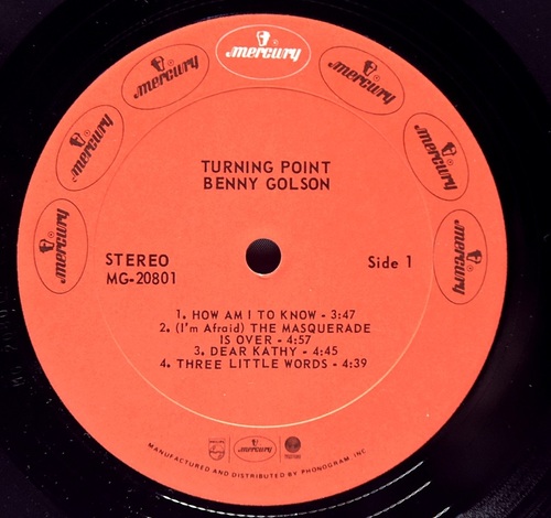 Benny Golson [베니 골슨] ‎- Turning Point - 중고 수입 오리지널 아날로그 LP