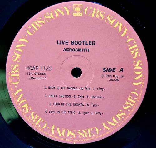 Aerosmith [에어로스미스] - Live Bootleg - 중고 수입 오리지널 아날로그 2LP