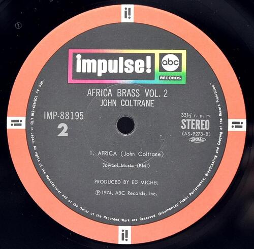John Coltrane [존 콜트레인]‎ - Africa Brass Vol.2 - 중고 수입 오리지널 아날로그 LP