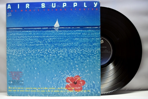 Air Supply [에어 서플라이] ‎- The Whole Thing&#039;s Started - 중고 수입 오리지널 아날로그 LP