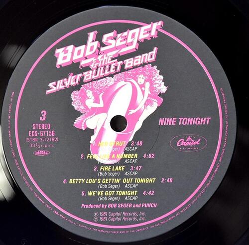 Bob Seger &amp; The Silver Bullet Band [밥 시거, 실버 불렛 밴드] - Nine Tonight ㅡ 중고 수입 오리지널 아날로그 2LP