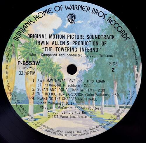 John Williams [존 윌리엄스] – Irwin Allen&#039;s The Towering Inferno (Original Motion Picture Soundtrack) ㅡ 중고 수입 오리지널 아날로그 LP