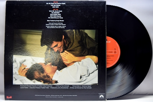 Giorgio Moroder [조르조 모로더] ‎– American Gigolo (Original Soundtrack Recording) ㅡ 중고 수입 오리지널 아날로그 LP