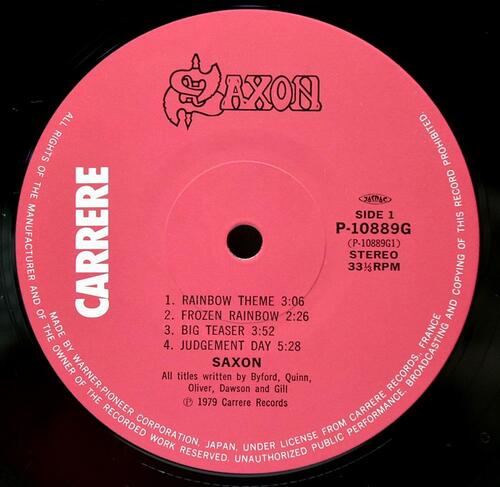 Saxon [색슨] - Saxon ㅡ 중고 수입 오리지널 아날로그 LP
