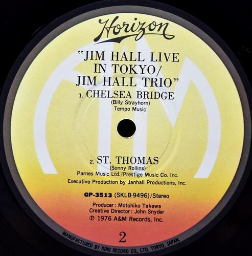 Jim Hall [짐 홀] ‎- Jim Hall Live In Tokyo - 중고 수입 오리지널 아날로그 LP