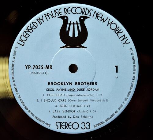 Cecil Payne &amp; Duke Jordan [세실 페인, 듀크 조단] – Brooklyn Brothers - 중고 수입 오리지널 아날로그 LP
