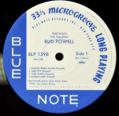 Bud Powell [버드 파웰] ‎- The Amazing Bud Powell, Volume 4 - Time Waits - 중고 수입 오리지널 아날로그 LP