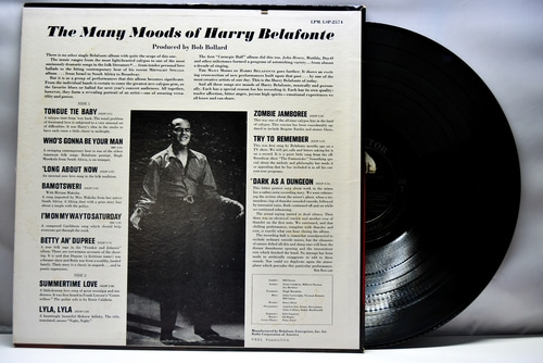 Harry Belafonte [해리 벨라폰테] –The Many Moods Of Belafonte ㅡ 중고 수입 오리지널 아날로그 LP