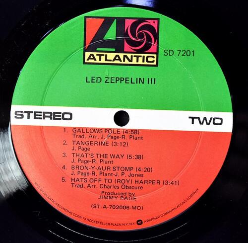 Led Zeppelin [레드 제플린] - Led Zeppelin III (US Pressing) ㅡ 중고 수입 오리지널 아날로그 LP