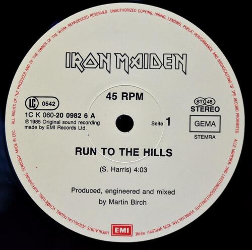 Iron Maiden [아이언 메이든] – Run to the Hills ㅡ 중고 수입 오리지널 아날로그 LP