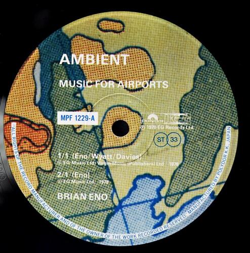 Brian Eno [브라이언 이노] ‎– Ambient 1 (Music For Airports) ㅡ 중고 수입 오리지널 아날로그 LP