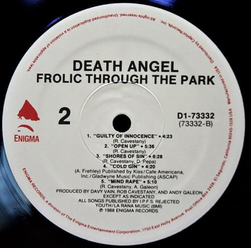 Death Angel [데스 엔젤] – Frolic Through The Park ㅡ 중고 수입 오리지널 아날로그 LP