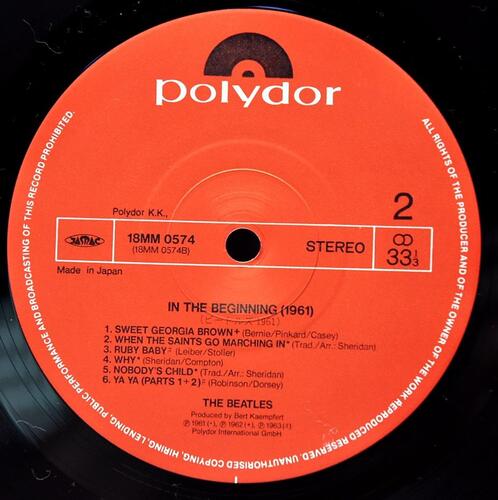 The Beatles [비틀즈] - In the Beginning (1961) ㅡ 중고 수입 오리지널 아날로그 LP