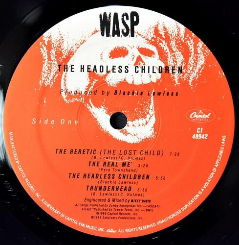 W.A.S.P. [와스프] ‎– The Headless Children ㅡ 중고 수입 오리지널 아날로그 LP