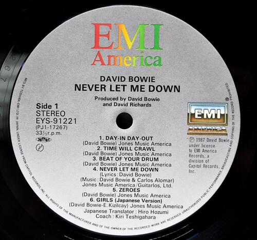 David Bowie [데이비드 보위] - Never Let Me Down - 중고 수입 오리지널 아날로그 LP