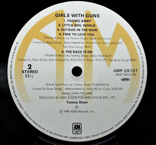 Tommy Shaw [토미 쇼] – Girls With Guns ㅡ 중고 수입 오리지널 아날로그 LP