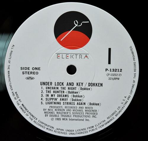Dokken [도켄] – Under Lock And Key ㅡ 중고 수입 오리지널 아날로그 LP