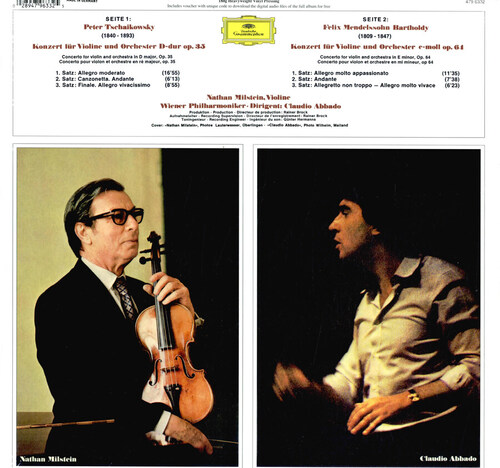 [수입] 멘델스존 : 바이올린 협주곡 Op. 64 / 차이콥스키 : 바이올린 협주곡 Op. 35 Mendelssohn &amp; Tchaikovsky : Violin Concertos (Vinyl) [180g LP]