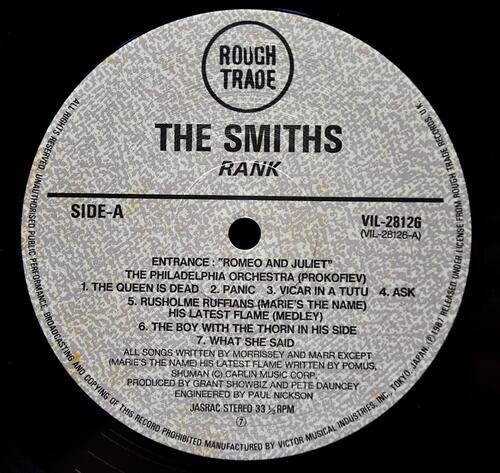 The Smiths [스미스] – Rank ㅡ 중고 수입 오리지널 아날로그 LP