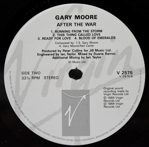 Gary Moore [게리 무어] – After The War ㅡ 중고 수입 오리지널 아날로그 LP