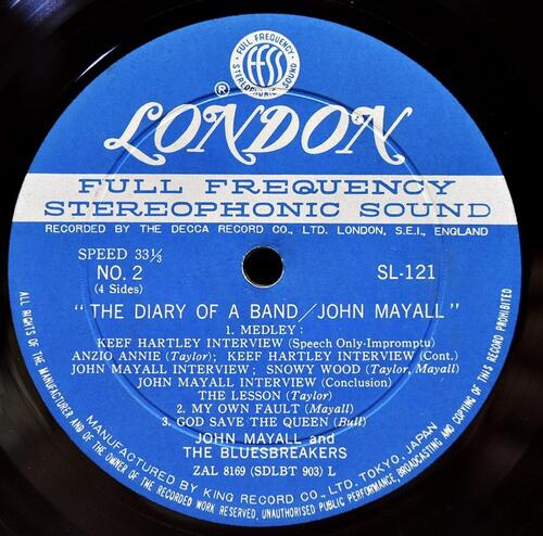 John Mayall [존 메이올] – The Diary Of A Band ㅡ 중고 수입 오리지널 아날로그 2LP